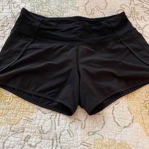 Black Lululemon Speed Shorts